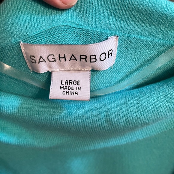 Sag harbor turquoise sweater - Picture 1 of 2